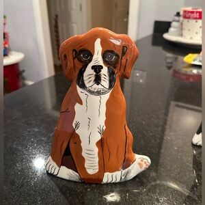 Vintage Nina Lyman “Dogs by Nina” Boxer Dog Ceramic